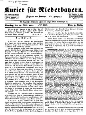 Kurier für Niederbayern Samstag 28. Oktober 1854