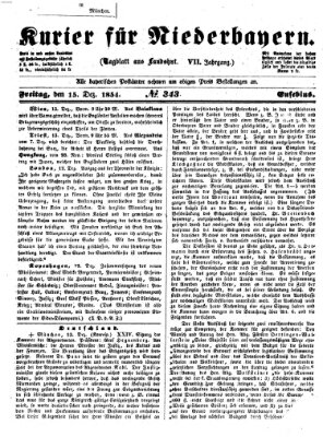 Kurier für Niederbayern Freitag 15. Dezember 1854