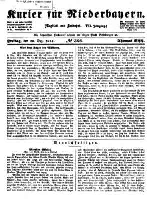 Kurier für Niederbayern Freitag 29. Dezember 1854