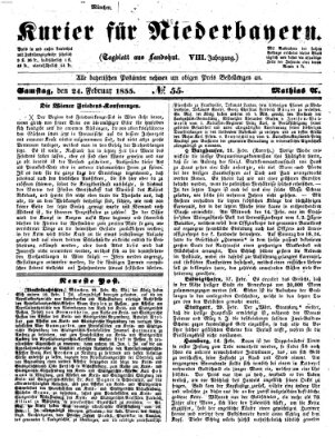 Kurier für Niederbayern Samstag 24. Februar 1855