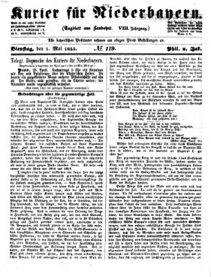 Kurier für Niederbayern Dienstag 1. Mai 1855