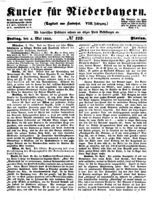 Kurier für Niederbayern Freitag 4. Mai 1855