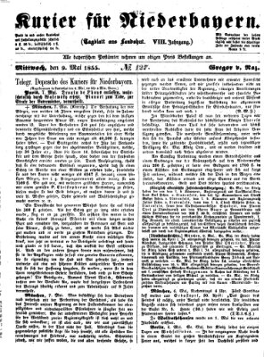 Kurier für Niederbayern Mittwoch 9. Mai 1855