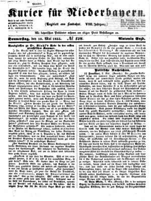 Kurier für Niederbayern Donnerstag 10. Mai 1855