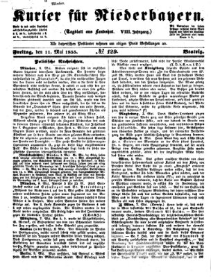 Kurier für Niederbayern Freitag 11. Mai 1855