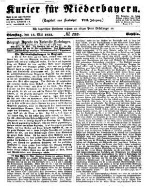 Kurier für Niederbayern Dienstag 15. Mai 1855