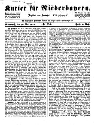 Kurier für Niederbayern Mittwoch 16. Mai 1855