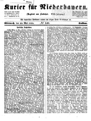 Kurier für Niederbayern Mittwoch 23. Mai 1855