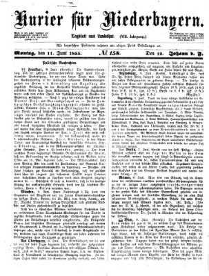 Kurier für Niederbayern Montag 11. Juni 1855