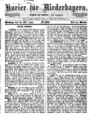 Kurier für Niederbayern Montag 29. Oktober 1855