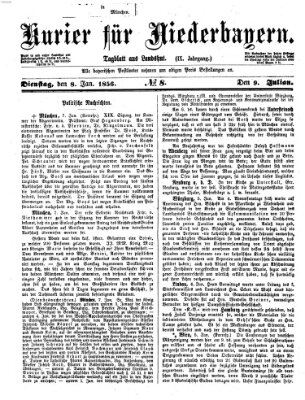 Kurier für Niederbayern Dienstag 8. Januar 1856