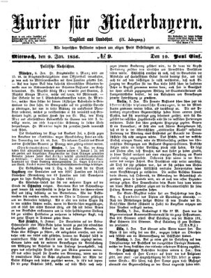 Kurier für Niederbayern Mittwoch 9. Januar 1856