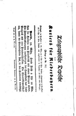 Kurier für Niederbayern Sonntag 16. März 1856