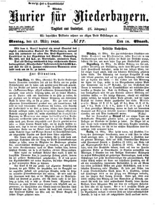 Kurier für Niederbayern Montag 17. März 1856