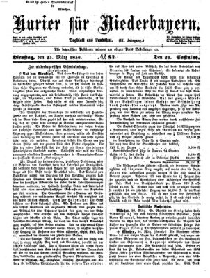 Kurier für Niederbayern Dienstag 25. März 1856