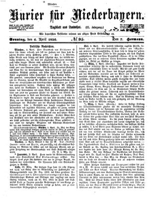 Kurier für Niederbayern Sonntag 6. April 1856