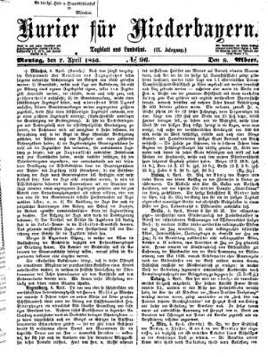 Kurier für Niederbayern Montag 7. April 1856