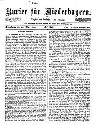 Kurier für Niederbayern Dienstag 13. Mai 1856