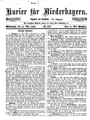 Kurier für Niederbayern Mittwoch 14. Mai 1856