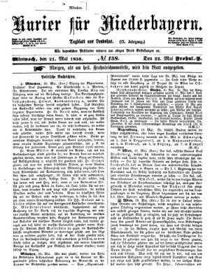 Kurier für Niederbayern Mittwoch 21. Mai 1856