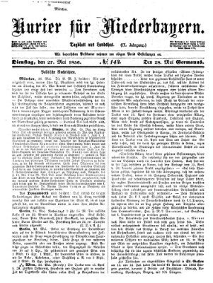 Kurier für Niederbayern Dienstag 27. Mai 1856