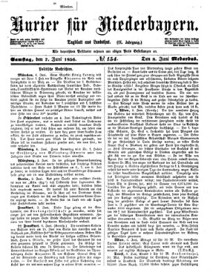 Kurier für Niederbayern Samstag 7. Juni 1856