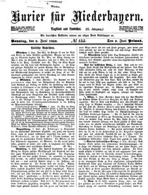 Kurier für Niederbayern Sonntag 8. Juni 1856