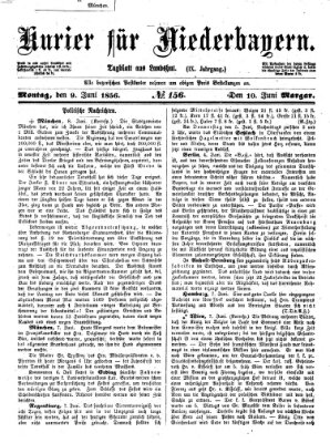 Kurier für Niederbayern Montag 9. Juni 1856