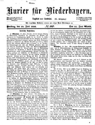 Kurier für Niederbayern Freitag 20. Juni 1856