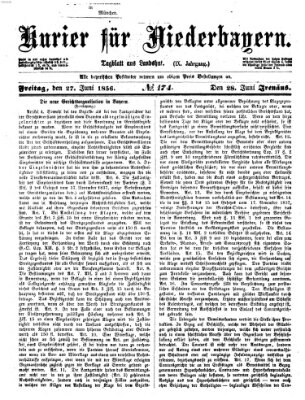 Kurier für Niederbayern Freitag 27. Juni 1856