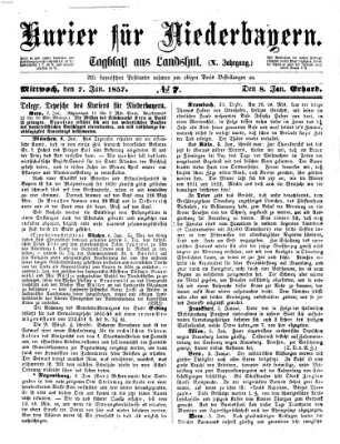 Kurier für Niederbayern Mittwoch 7. Januar 1857