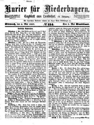 Kurier für Niederbayern Mittwoch 6. Mai 1857