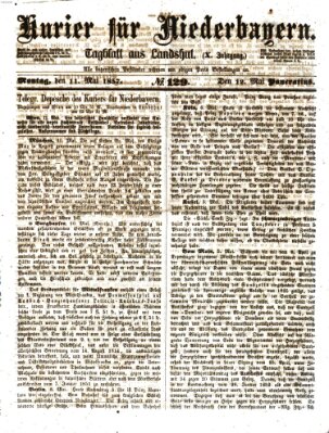 Kurier für Niederbayern Montag 11. Mai 1857