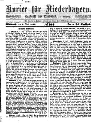 Kurier für Niederbayern Mittwoch 8. Juli 1857