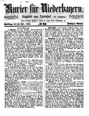 Kurier für Niederbayern Freitag 29. Januar 1858