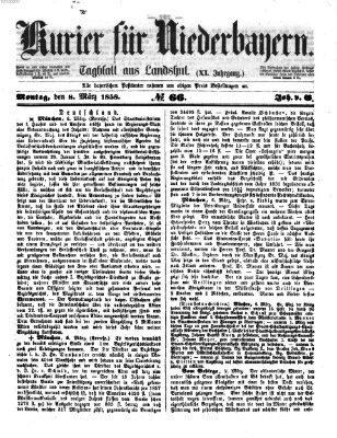 Kurier für Niederbayern Montag 8. März 1858