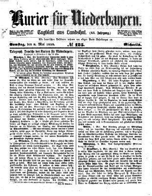 Kurier für Niederbayern Samstag 8. Mai 1858