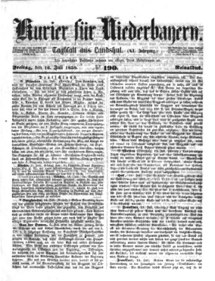 Kurier für Niederbayern Freitag 16. Juli 1858