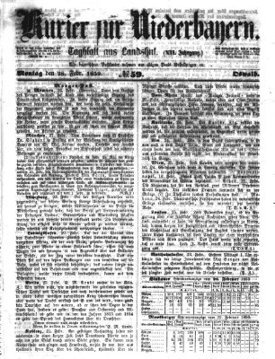 Kurier für Niederbayern Montag 28. Februar 1859