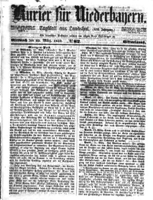 Kurier für Niederbayern Mittwoch 23. März 1859