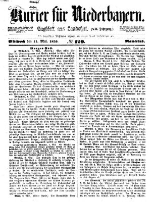 Kurier für Niederbayern Mittwoch 11. Mai 1859