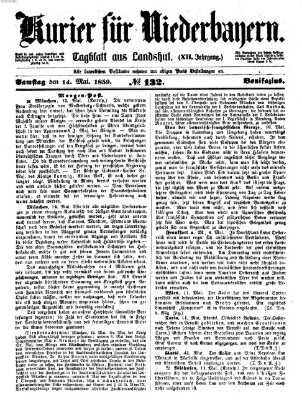 Kurier für Niederbayern Samstag 14. Mai 1859