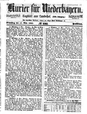 Kurier für Niederbayern Dienstag 17. Mai 1859