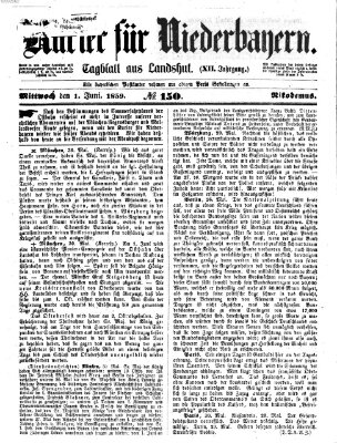 Kurier für Niederbayern Mittwoch 1. Juni 1859