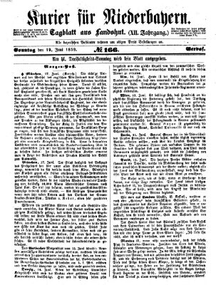 Kurier für Niederbayern Sonntag 19. Juni 1859