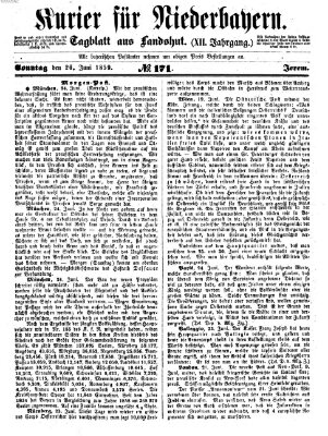 Kurier für Niederbayern Sonntag 26. Juni 1859