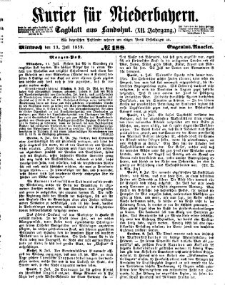 Kurier für Niederbayern Mittwoch 13. Juli 1859