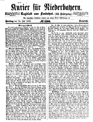 Kurier für Niederbayern Freitag 15. Juli 1859