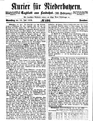 Kurier für Niederbayern Samstag 16. Juli 1859