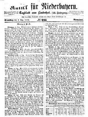 Kurier für Niederbayern Dienstag 9. August 1859